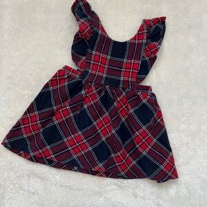 Janie and Jack Red and Blue Plaid Dress